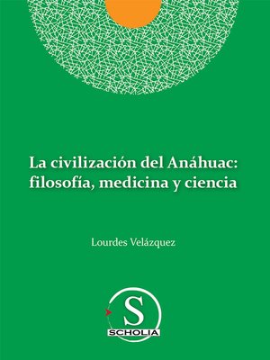 cover image of La civilización del Anáhuac